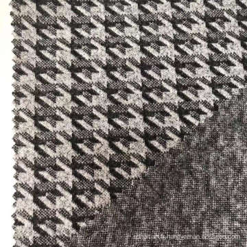 Tissu de vêtements en tricot en polyester pour les manteaux d&#39;hiver